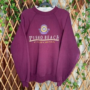 Vintage y2k pismo beach california crest 1990s crewneck